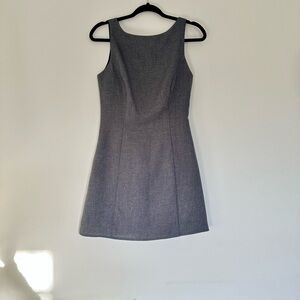 RIHOAS Grey Boatneck Sleevless Mini Dress